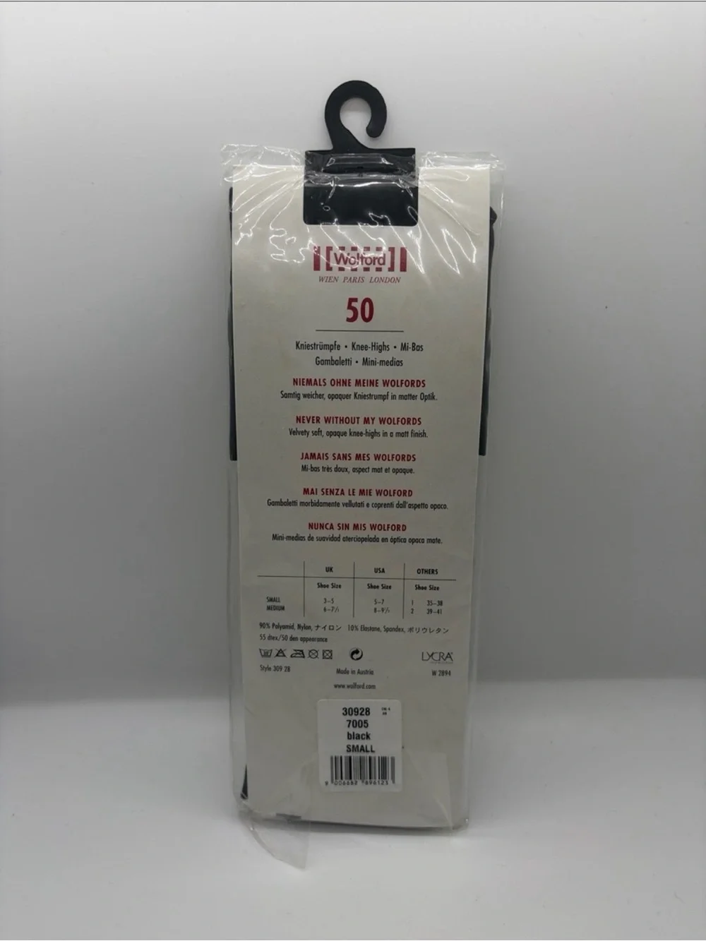 Wolford Black Knee-High Sheer Stockings - 50 Denier
